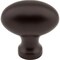 Jeffrey Alexander 1-9/16" Overall Length Dark Bronze Football Lyon Cabinet Knob 3991ORB - alternate 2